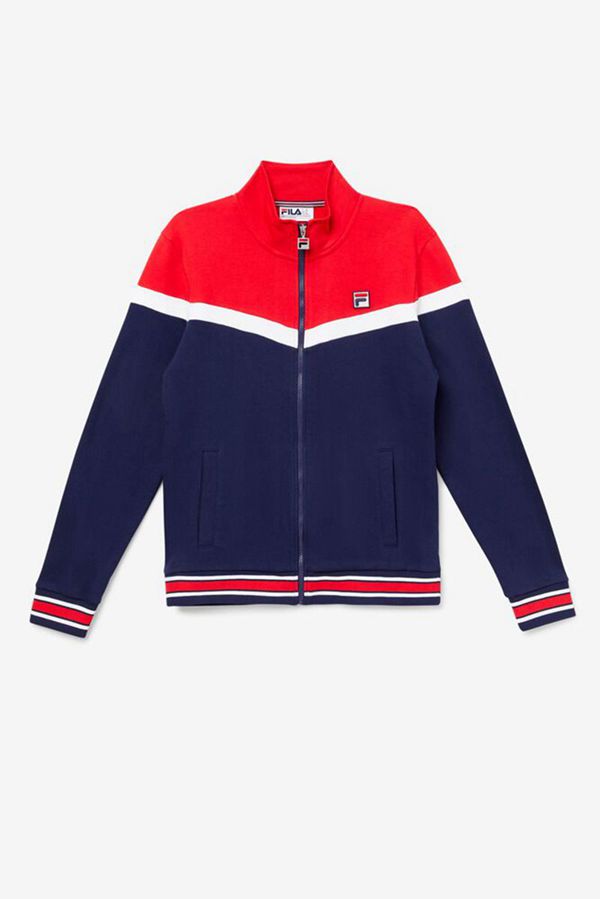 Fila Flint Track Men's Jackets - Navy,NZ 931-57139